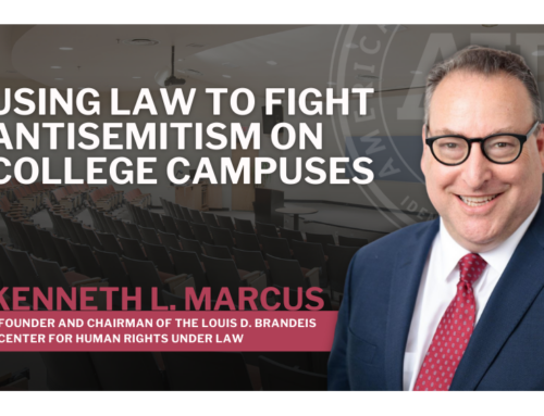 Kenneth L. Marcus Explains How to Use the Law to Counter Anti-Semitism